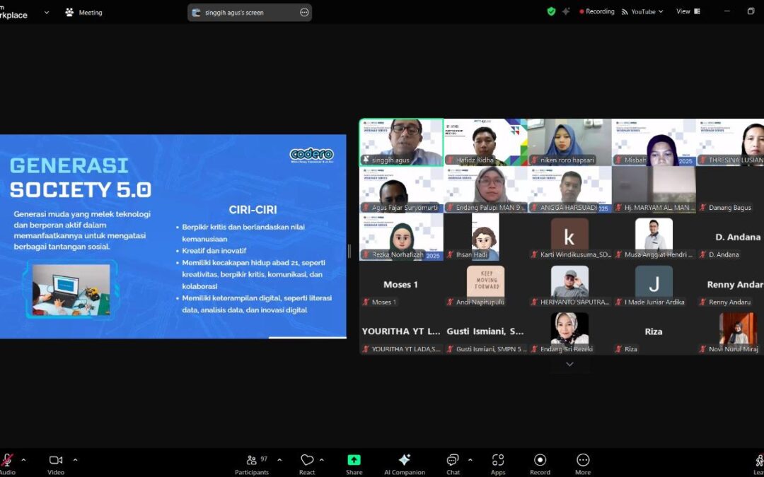 HAFECS bersama CODERO Selenggarakan Webinar Education Future AI : Peran Artificial Intellegence Dalam Mempersiapkan Generasi Bangsa 5.0