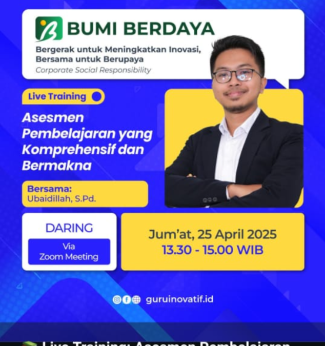 HAFECS BERKOLABORASI DENGAN GI DALAM SESI BUMI BERDAYA: TRAINING ONLINE ASESMEN UNTUK PEMBELAJARAN YANG LEBIH KOMPREHENSIF DAN BERMAKNA