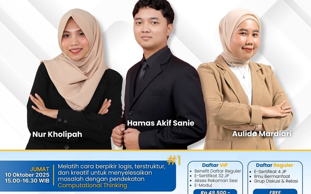 ELEVATE CLASS OKTOBER 2025 Membangun Masa Depan Pendidikan: Mengintegrasikan Kecerdasan Artifisial dan Koding dalam Pembelajaran Efektif