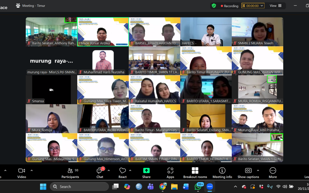 538 Guru SMA/SMK Kalimantan Tengah Ikuti Pelatihan Pemanfaatan Interactive Flat Panel (IFP)