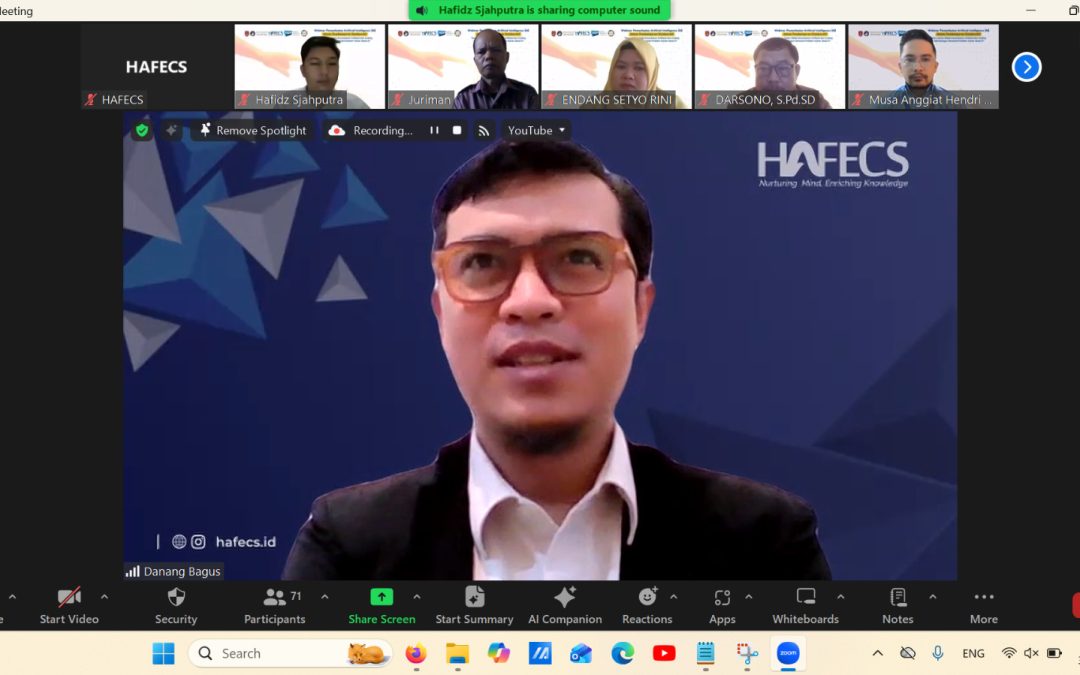 Webinar Pemanfaatan Artificial Intelligence (AI) dalam Pembelajaran Kolaboratif