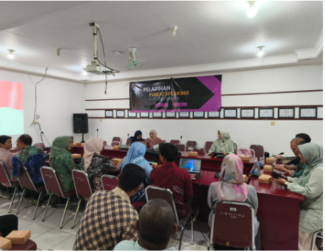 Sesi Pelatihan Public Speaking Wujud Dari Kerja Sama Antara FKIP ULM Bersama HAFECS