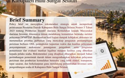 MEMPERKUAT DAMPAK PELAYANAN PERIZINAN BERUSAHA